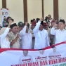 Pedagang Pasar Bonang Kelapa Dua Deklarasi Dukung Prabowo Presiden 2024