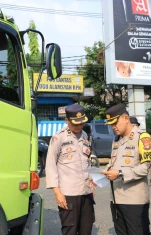 Melintas di Jalinsum Pulahan Truk Odol di Tilang Polres Lampung Utara