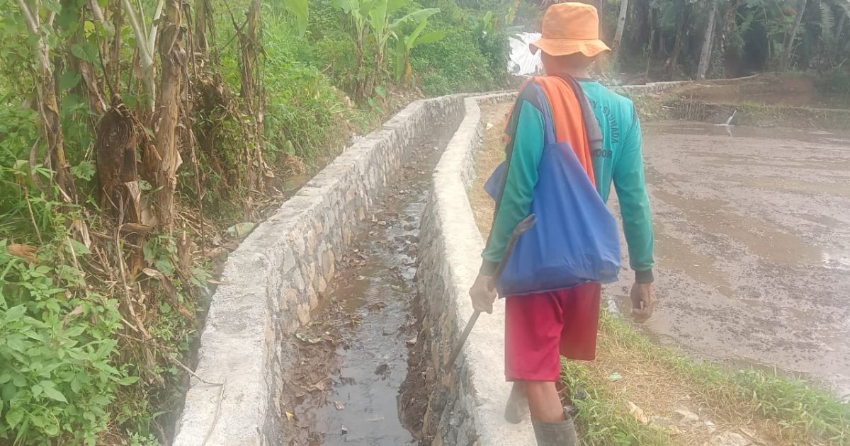 P3A Rabak Mandiri Dorong Ketahanan Pangan Lewat Pembangunan Irigasi di Kecamatan Rumpin/Ade Pian