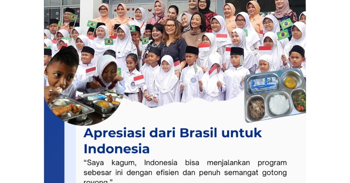 Ibu Negara Brasil Janja Lula Beri Inspirasi Baru bagi Program Makan Bergizi Gratis di Indonesia/Setpres RI