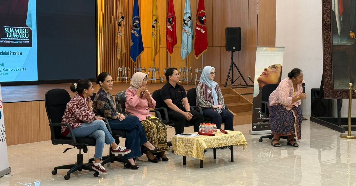Mieke Amalia Dan Chika Waode Cerita Soal KDRT di Diskus dan Preview Film Suamiku, Lukaku di Kampus UBK