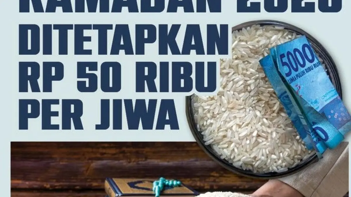 Resmi! Besaran Zakat Fitrah Jakarta Tahun Ini Ditetapkan Rp 50 Ribu per Orang