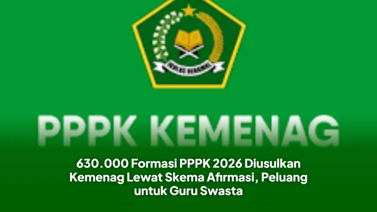 Kemenag Usulkan 630 Ribu Formasi PPPK 2026 untuk Guru Madrasah Swasta