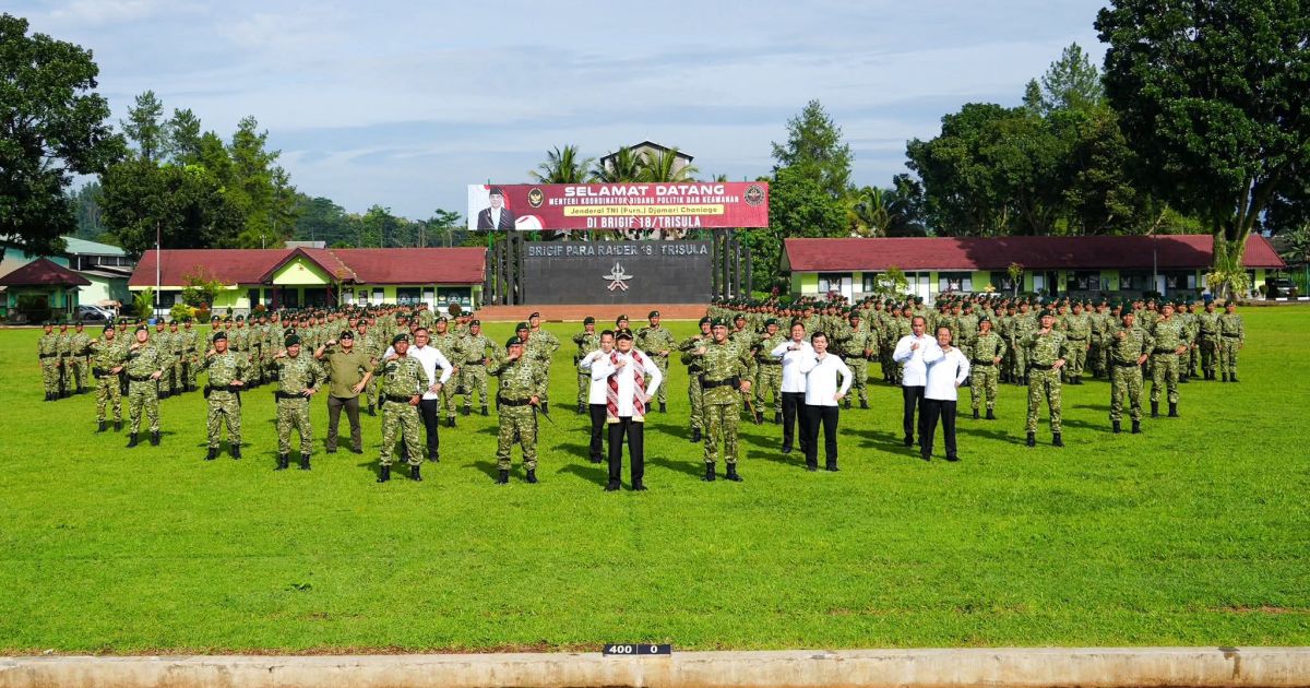 Menko Polkam Tekankan Tak Ada Toleransi Kelalaian bagi Prajurit Elite Kostrad