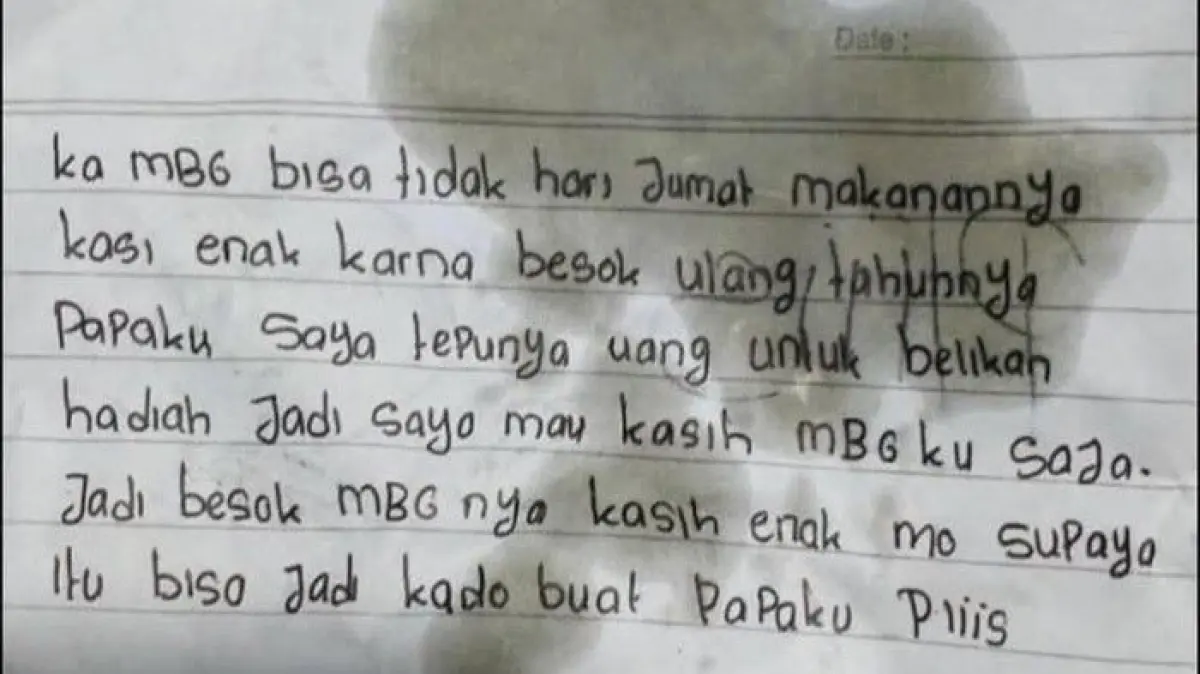 Kisah Haru Siswi MTs di Sigi: Minta Menu Makan Bergizi Gratis Jadi Kado Ayah