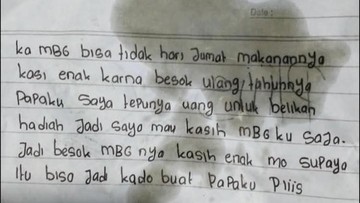 Kisah Haru Siswi Sigi: Pesan Khusus Makan Bergizi Gratis demi Ulang Tahun Ayah