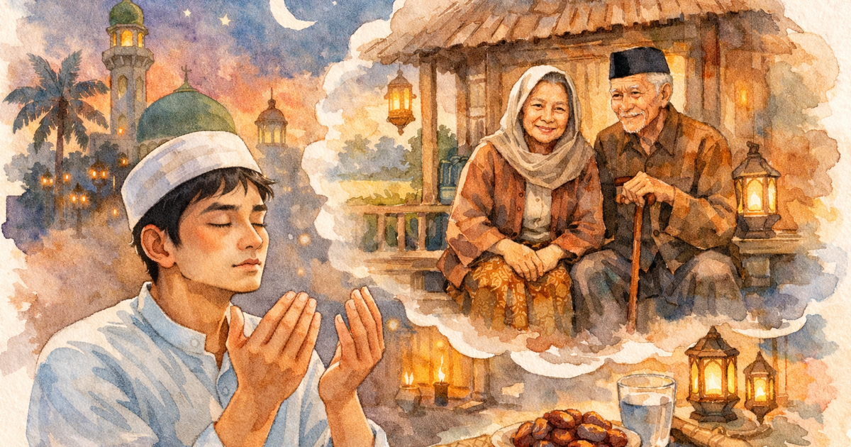 Kumpulan ucapan selamat Ramadhan 2026 dalam bahasa Jawa krama. (Ilustrasi ini dibuat dengan AI via KOmpas.com)