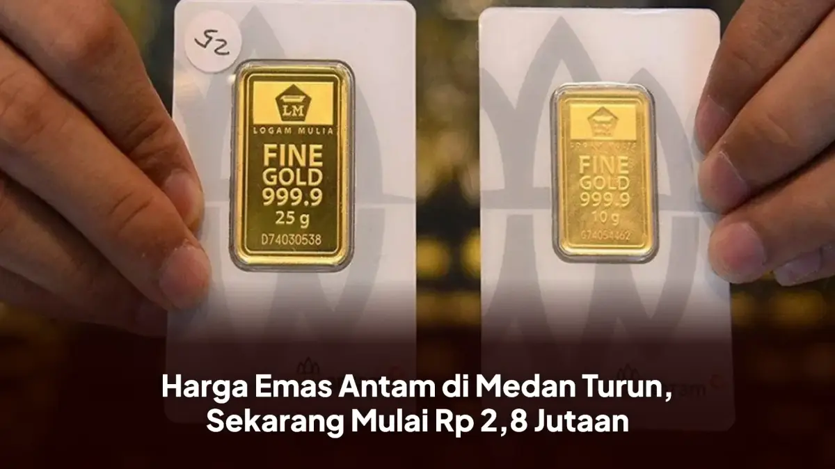 Anjlok Drastis! Harga Emas Antam Medan Terjun Bebas ke Level Rp 2,8 Juta