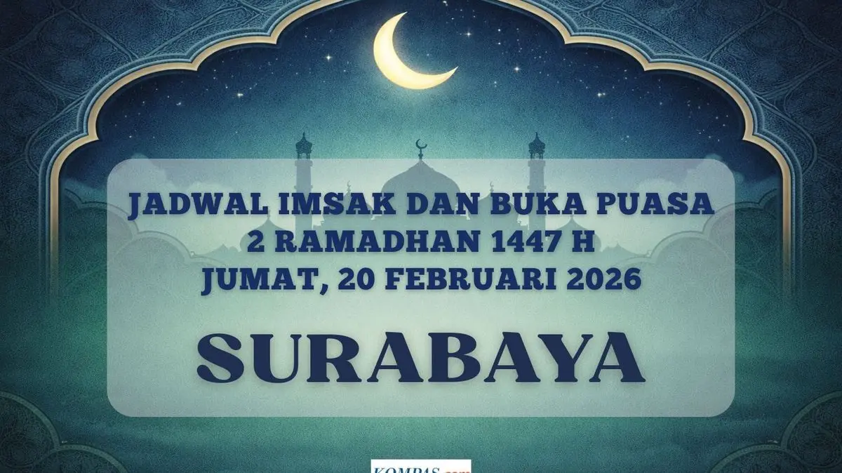Warga Surabaya Wajib Catat! Jadwal Imsak dan Buka Puasa 2 Ramadhan 1447 H