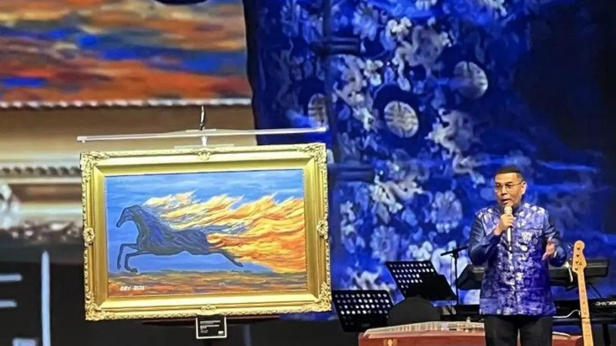 Fantastis! Lukisan Kuda Api SBY Terjual Rp 6,5 Miliar untuk Amal