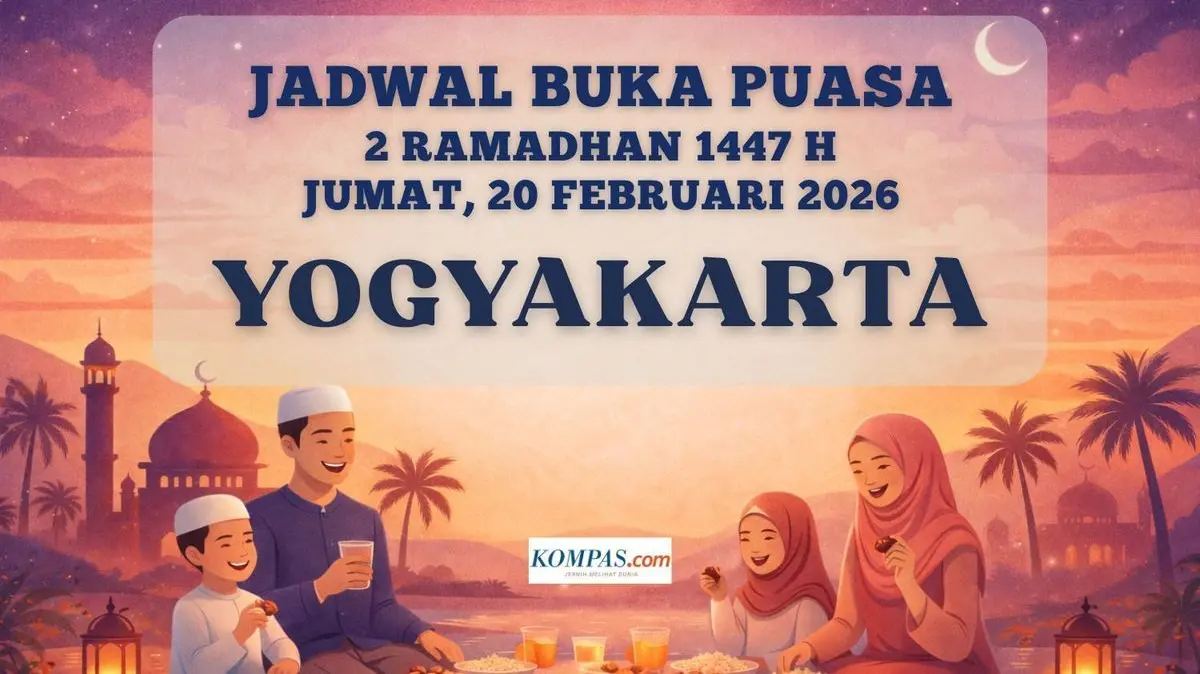 Cek Waktu Maghrib Jogja Hari Ini! Jadwal Buka Puasa 20 Februari 2026