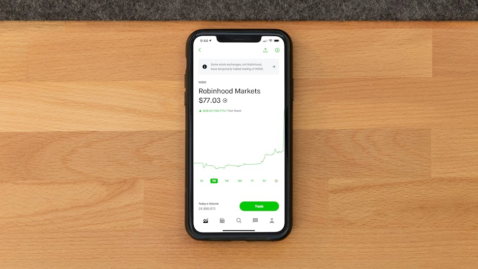 Tampilan chart candlestick profesional pada layar monitor dengan indikator Moving Average dan volume trading yang menunjukkan tren bullish yang kuat.
