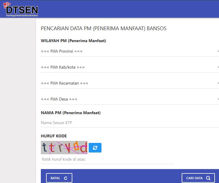 Cara Cek Desil DTSEN di Web Kemensos