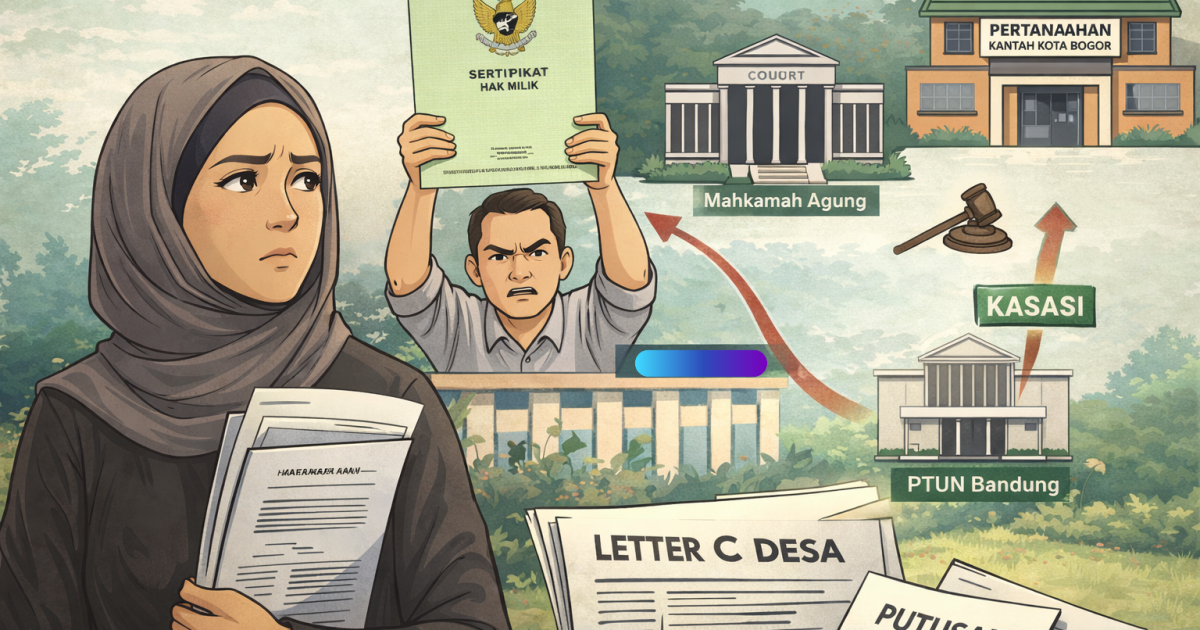Ilustrasi: Merlina, Ahli Waris Tanah di Bogor Utara, Tempuh Kasasi ke Mahkamah Agung Usai Kalah di Tingkat Banding