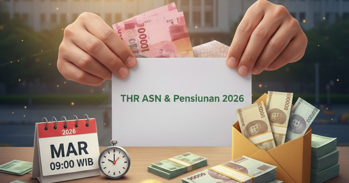 THR ASN & Pensiunan Cair Mulai 2 Maret 2026, Cek Rincian Komponen 100% di Sini