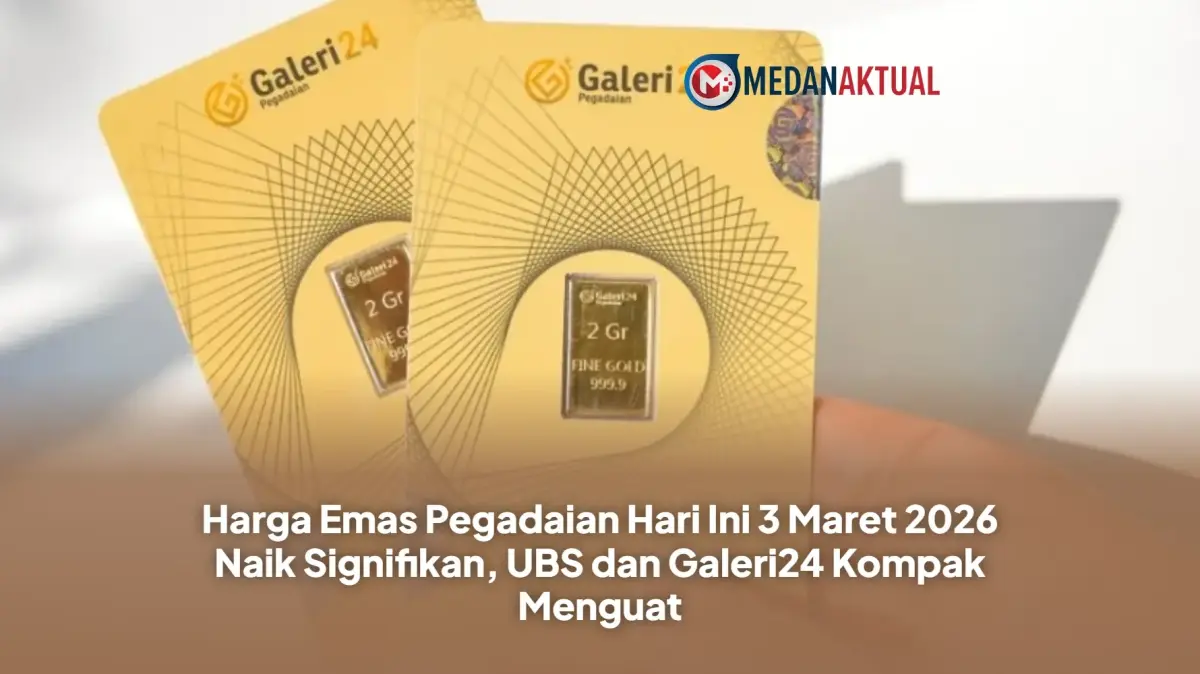 Konflik Global Memanas, Harga Emas di Pegadaian Meroket Tajam 3 Maret 2026