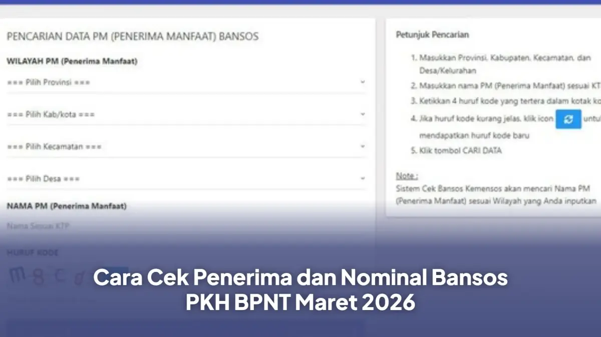 Cek Saldo! Dana PKH & BPNT Maret 2026 Cair, Ini Cara Pastinya