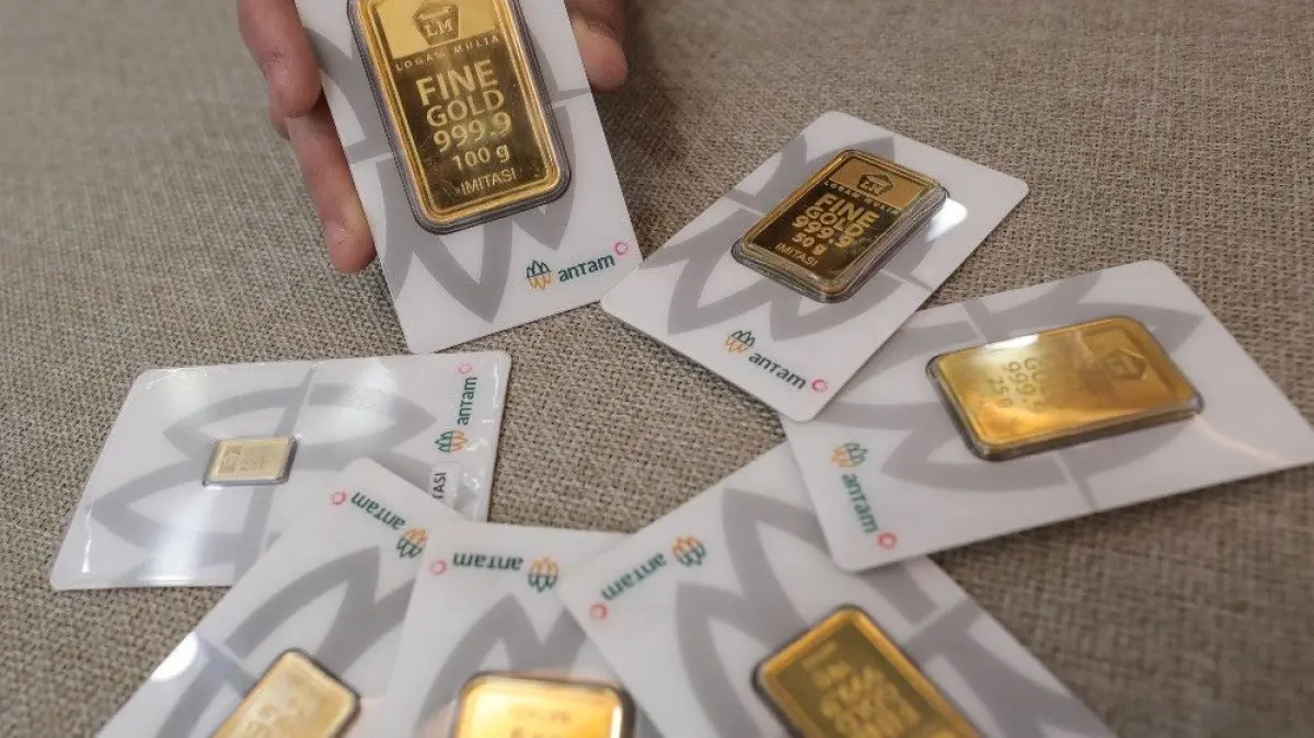 Harga Jual Kembali Emas Antam Stagnan di Awal Pekan, Cek Angka Terbaru Per Gram