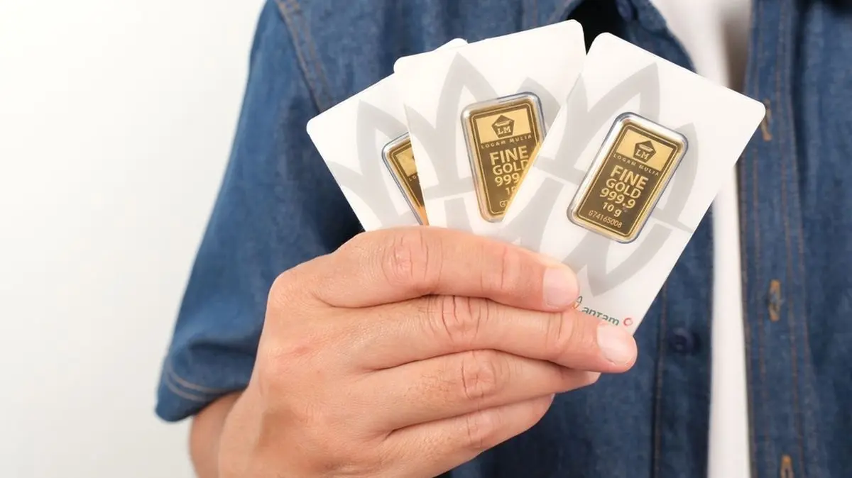 Ilustrasi emas Antam, harga emas Antam hari ini, harga Antam hari ini, harga logam mulia Antam, harga emas hari ini.