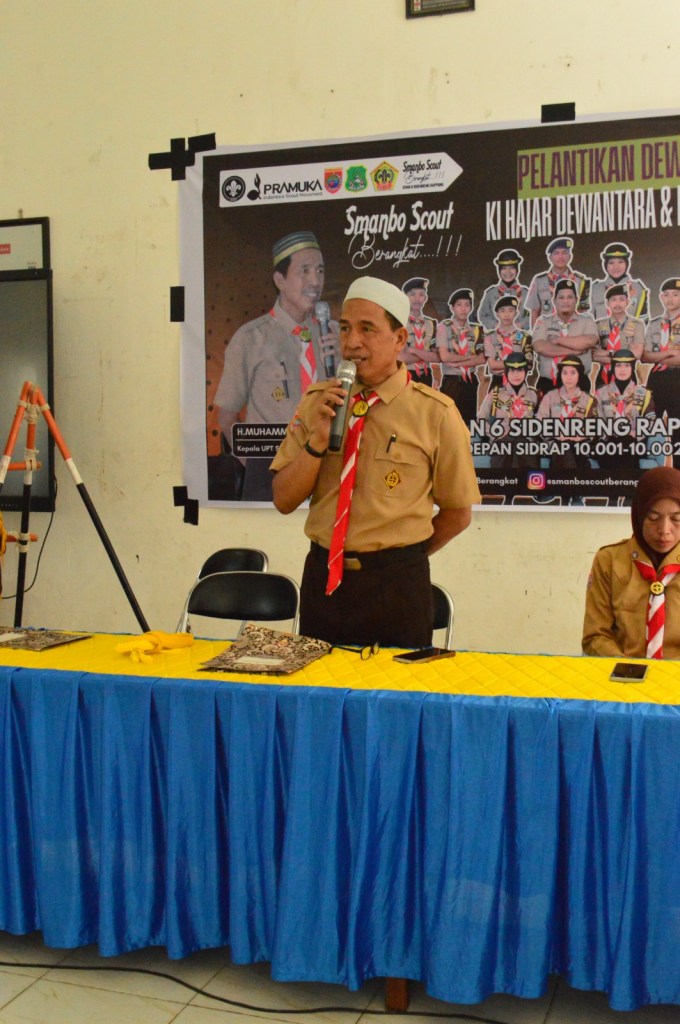 Estafet Kepemimpinan Pramuka SMAN 6 Sidrap: Dewan Ambalan Baru Resmi Mengambil Sumpah Jabatan