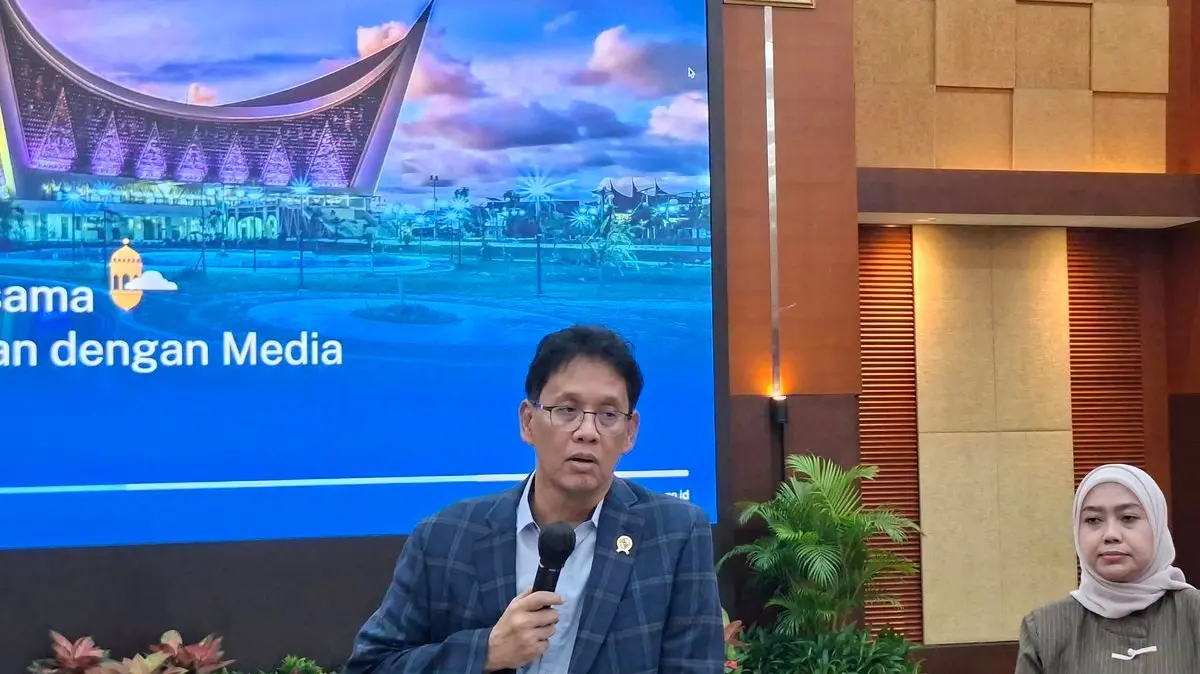 Menteri Keuangan Purbaya Yudhi Sadewa saat ditemui di Kantor Kemenkeu pada Jumat (6/3/2026)