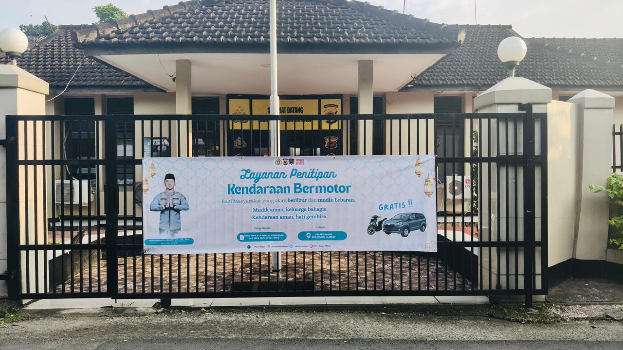 Polres Bogor Buka Penitipan Motor Gratis. Foto : Dok Polres Bogor
