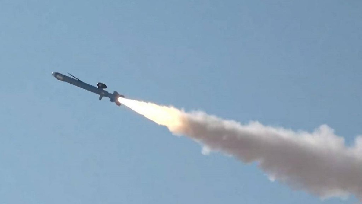 Foto: Rudal balistik Iran (Iranian Presidency/AFP)