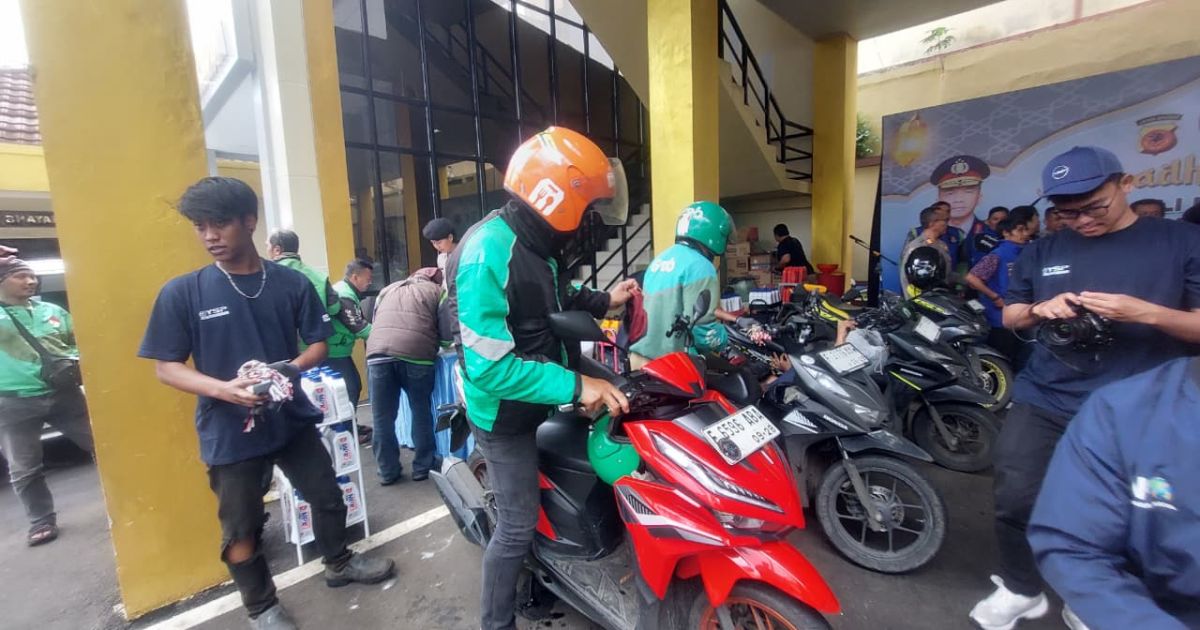Polresta Bogor Kota Beri Fasilitas Perawatan Kendaraan Gratis untuk Driver Ojol