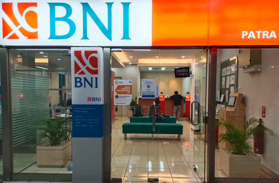Ilustrasi Bank BNI. (BeritaSatu Photo/Mohammad Defrizal)