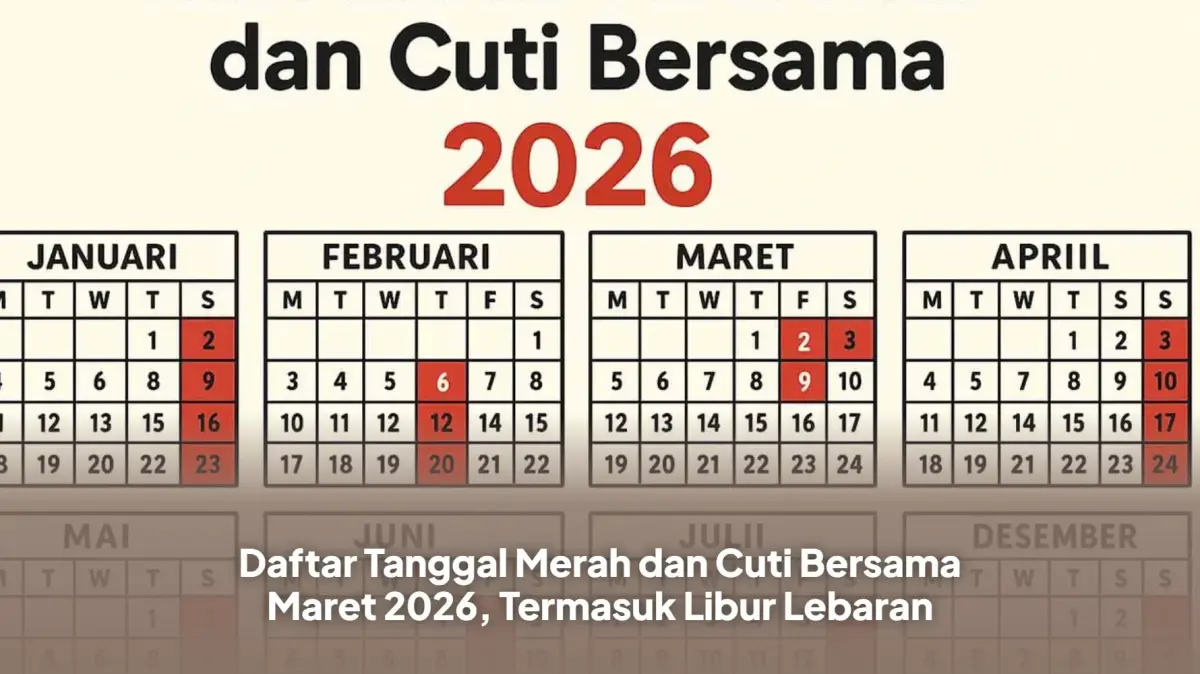 Mengintip Kalender Maret 2026: Libur Panjang Idul Fitri hingga Kebijakan WFA Khusus ASN