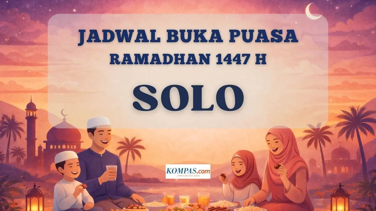 Tepat Hitungan Menunggu Maghrib: Cek Jadwal Buka Puasa Ramadan 28 Hari di Kota Solo, Rabu 18 Maret 2026