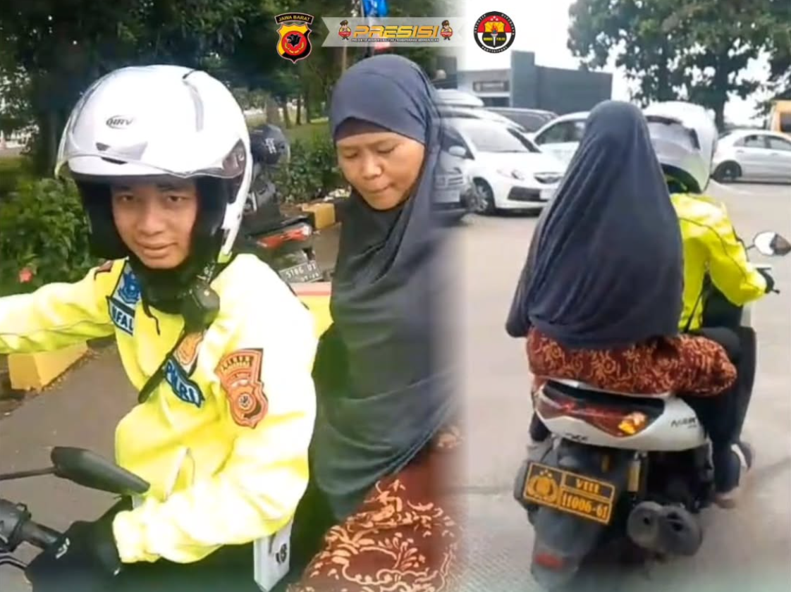 Di Tengah Arus Balik Lebaran, Polisi Majalengka Tunjukkan Sisi Humanis Tangani Ibu Terpisah dari Keluarga di Tol Cipali