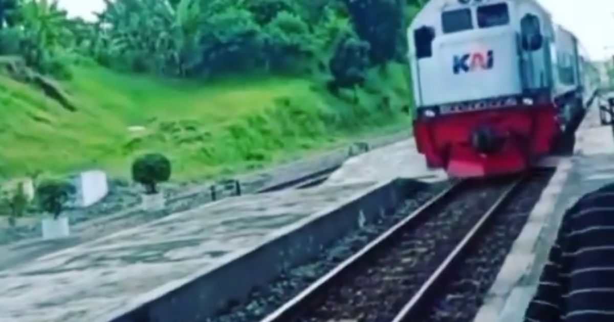 Ilustrasi rel kereta api/Instagram