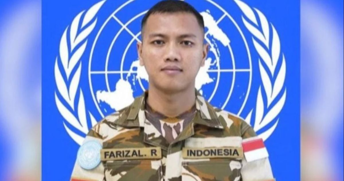 Mendiang Prajurit Kepala (Praka) Farizal Rhomadhon meninggal di Beirut Lebanon saat bertugas. (Foto TVOneNews)