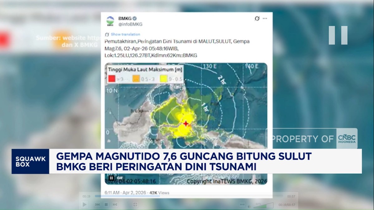 Waspada Dini Pasca Gempa M 7,6 Sulut: Langkah Cepat BMKG Antisipasi Ancaman Gelombang Tsunami