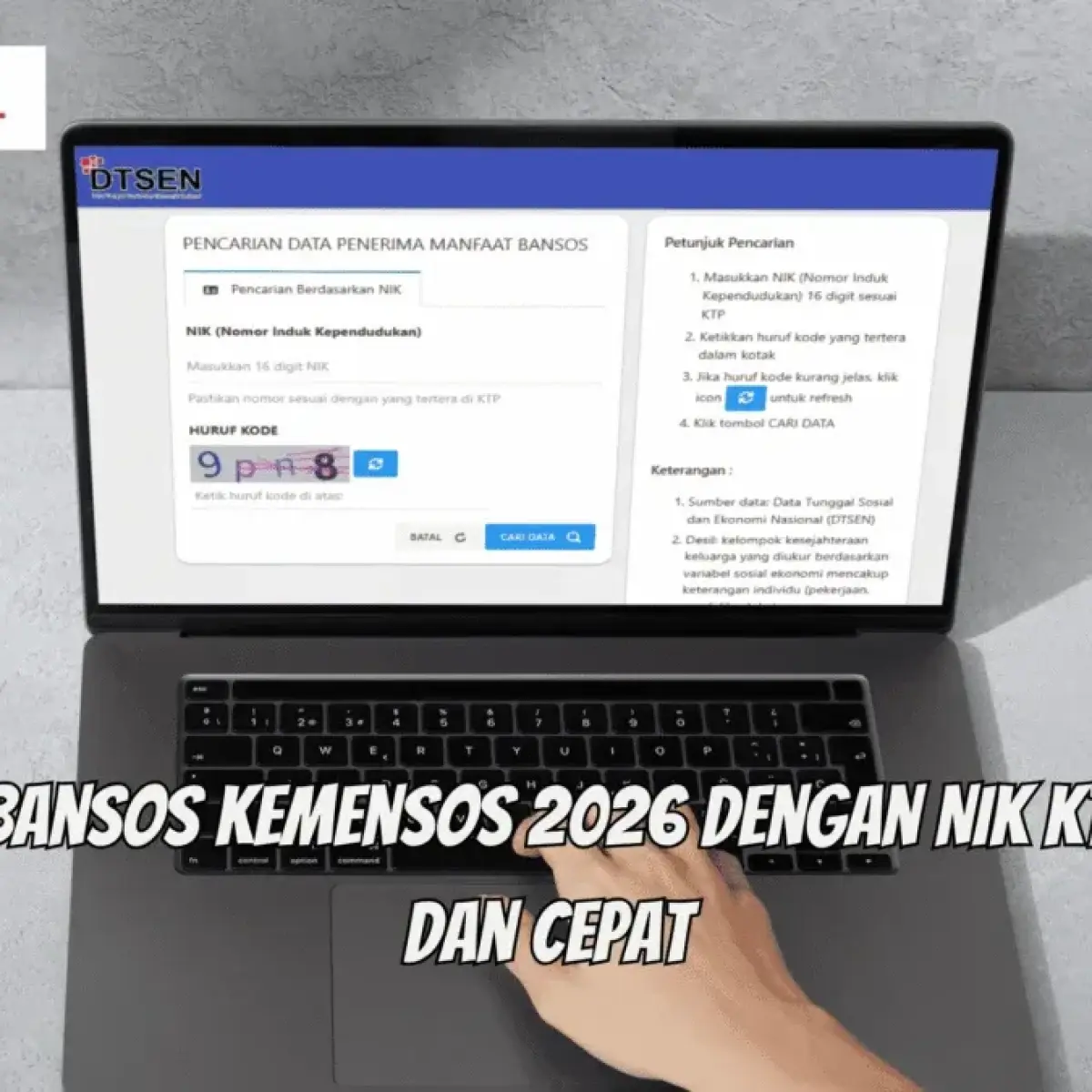 Cara Cek Bansos Kemensos 2026 Tahap 2 Secara Online Pakai NIK KTP
