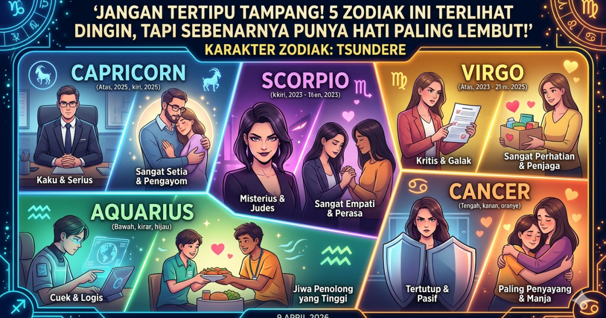Terungkap! Lima Zodiak yang Paling Menawan, Hangat di Balik Penampilan Awal yang Misterius