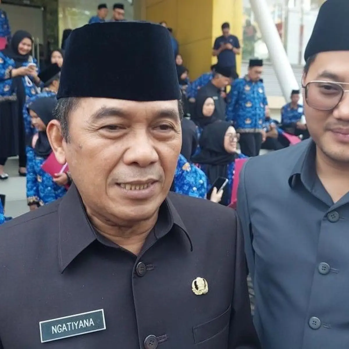 Walkot Cimahi Ngatiyana dan Wakilnya, Adhitia Yudisthira (Foto: Whisnu Pradana)