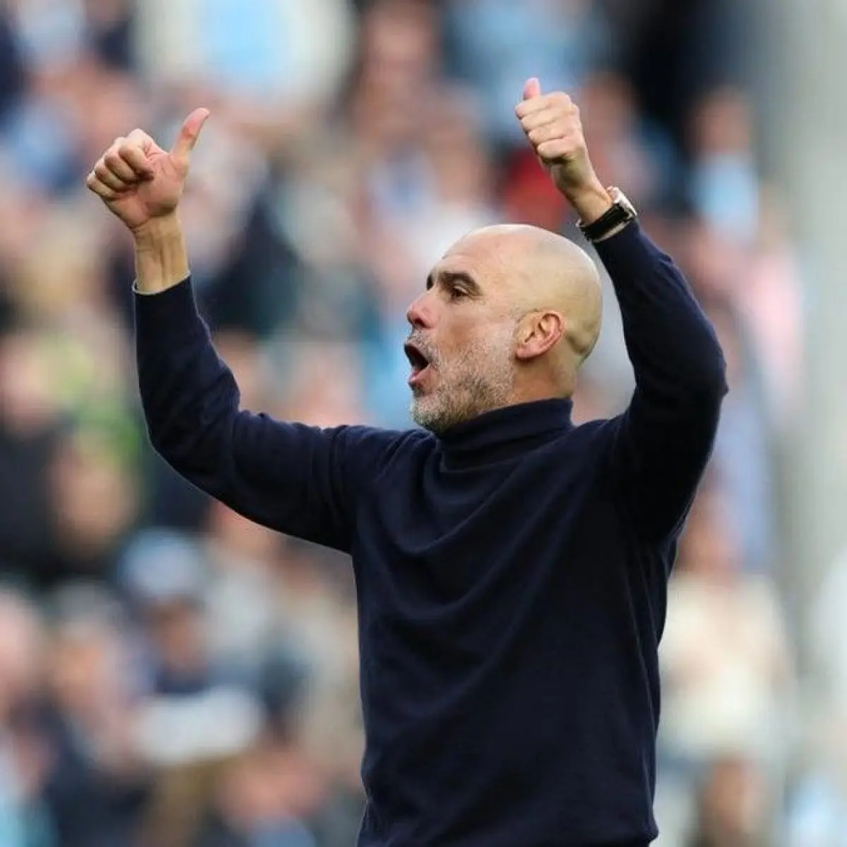 Pep Guardiola mengaku menikmati persaingan Man City dengan Arsenal dalam perebutan gelar juara Liga Inggris. (Foto: REUTERS/Scott Heppell)