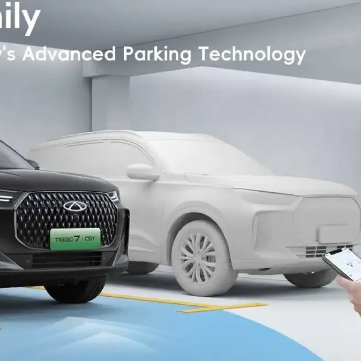 Chery Advanced Parking, fitur baru di mobil bisa parkir pakai smartphone saja. Chery