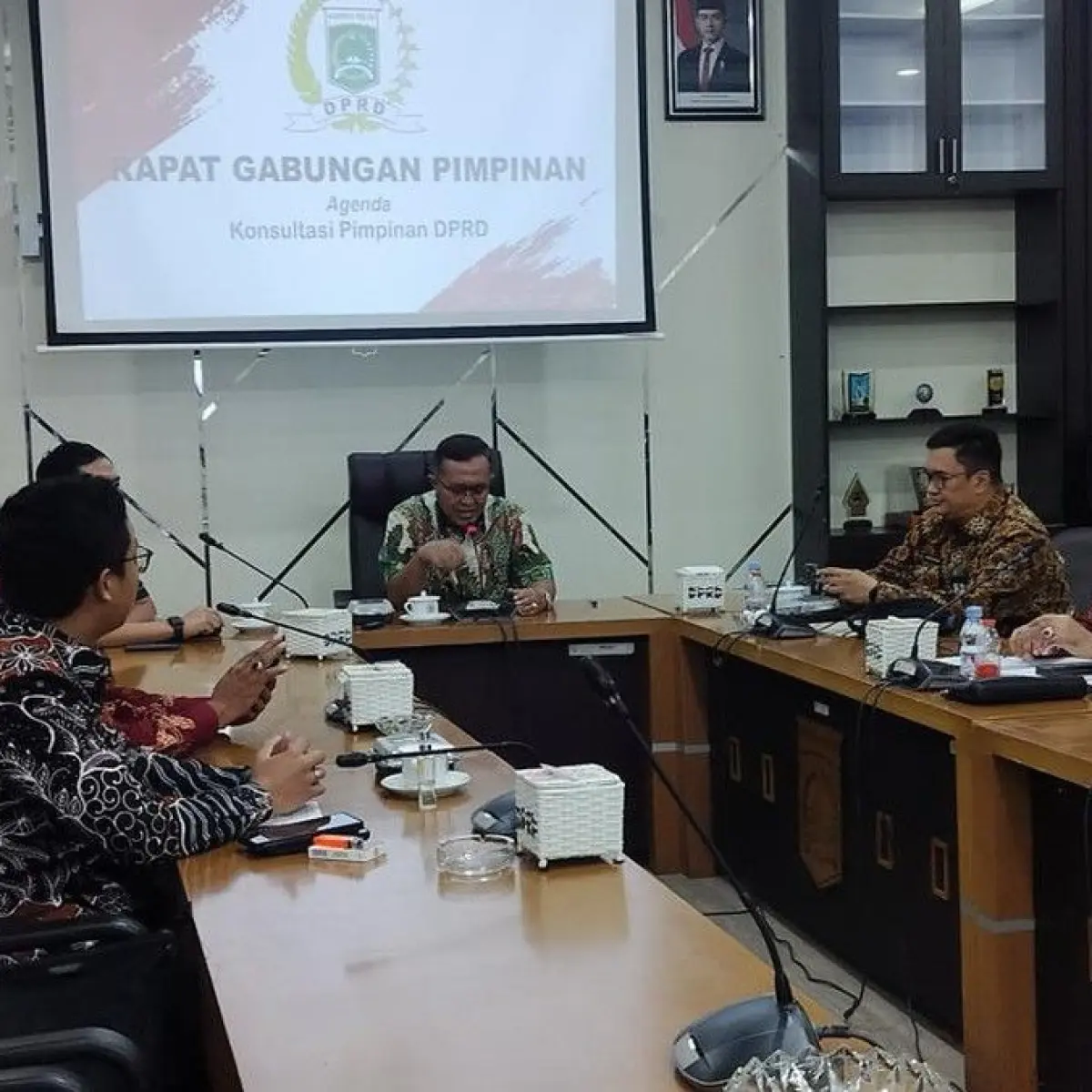 Rapat gabungan pimpinan di DPRD Malang (Foto: Muhammad Aminudin.detikJatim)