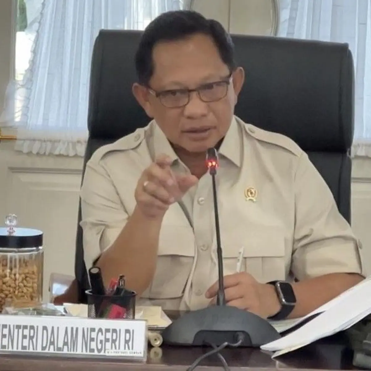 Foto: Mendagri Tito Karnavian. (Jeka Kampai/detikSumut)