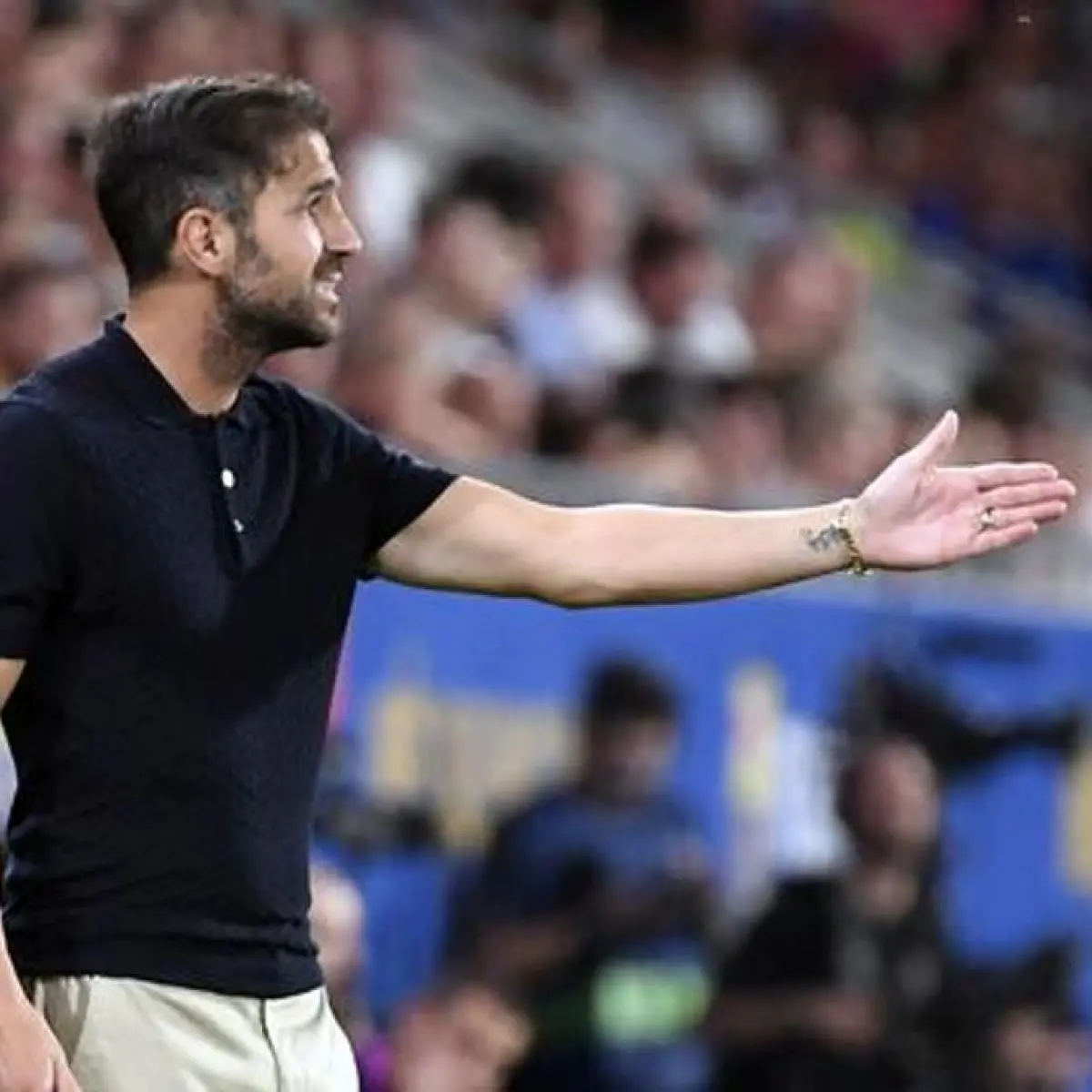 Pelatih Como Cesc Fabregas. (Josep LAGO / AFP)