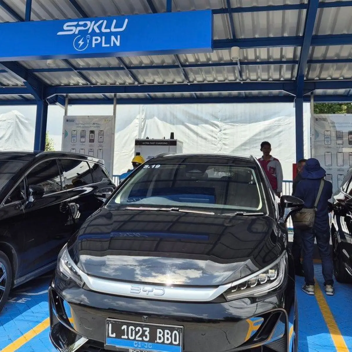 Mobil listrik. Foto: Aprilia Devi/detikjatim
