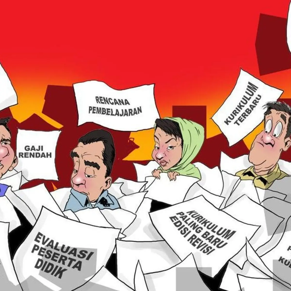 Ilustrasi guru honorer (Foto: Edi Wahyono/detikcom).