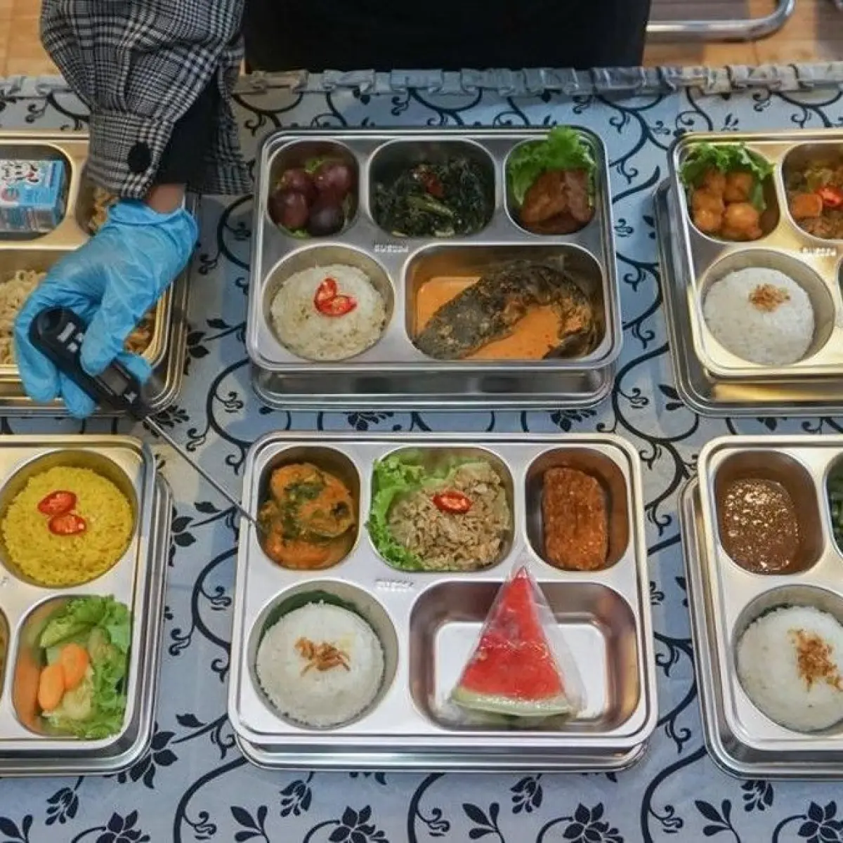 Ilustrasi Menu MBG. (Foto: ANTARA FOTO/Harviyan Perdana Putra)