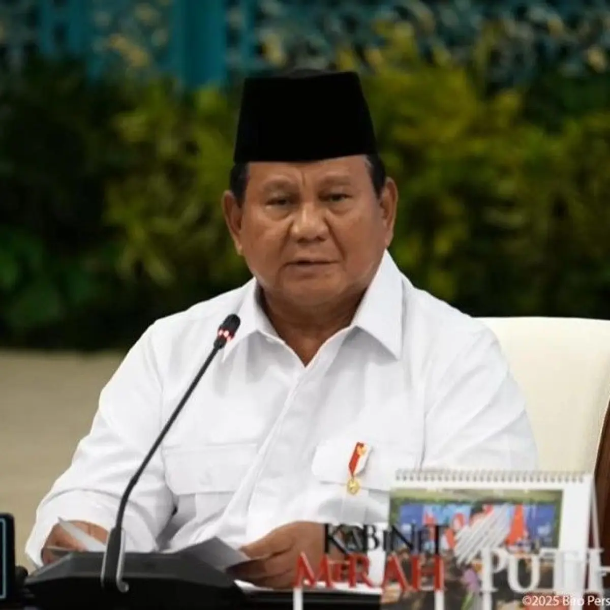 Foto Presiden Prabowo Subianto: (Dok. YouTube Setpres)