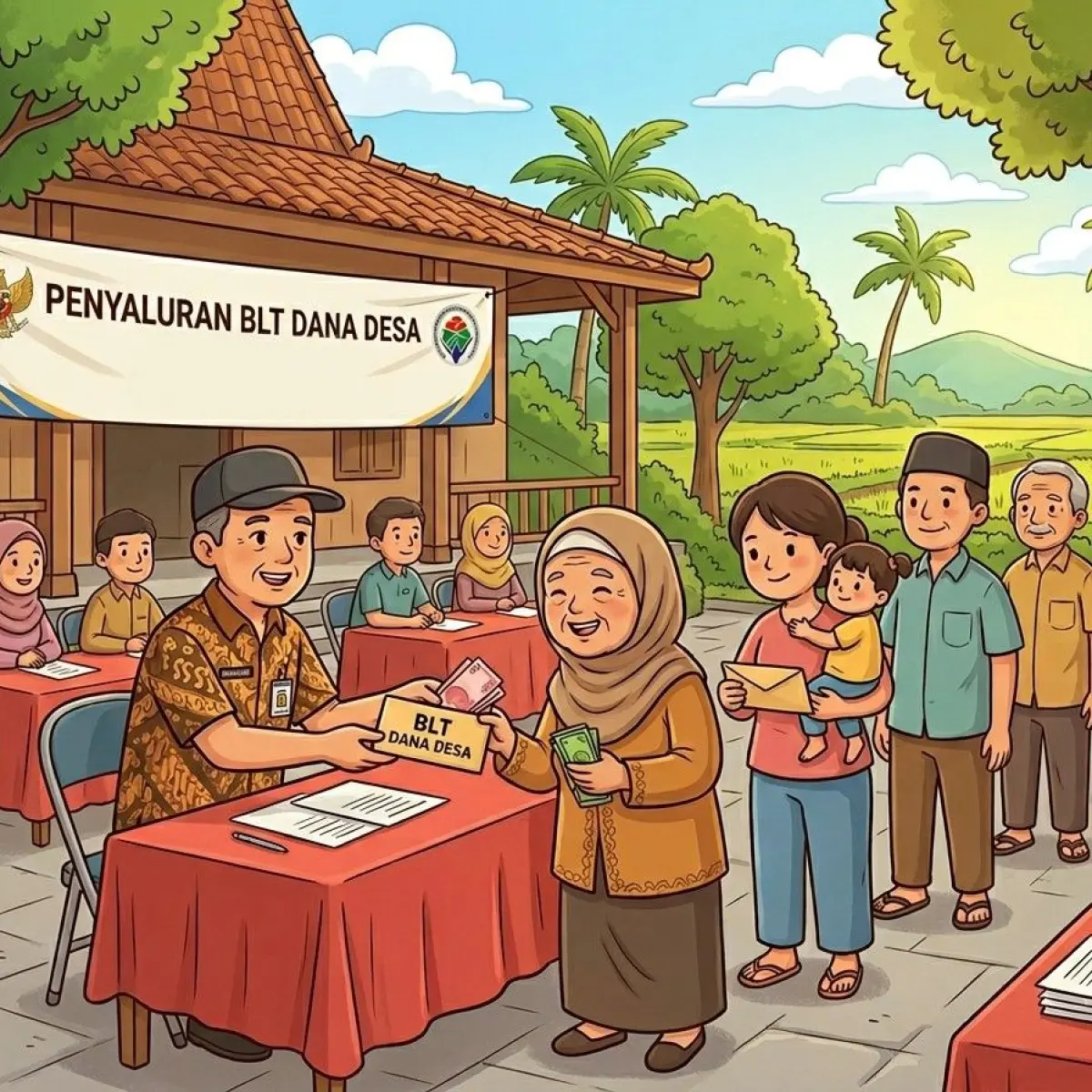 Ilustrasi BLT Dana Desa (Foto: Gemini AI)
