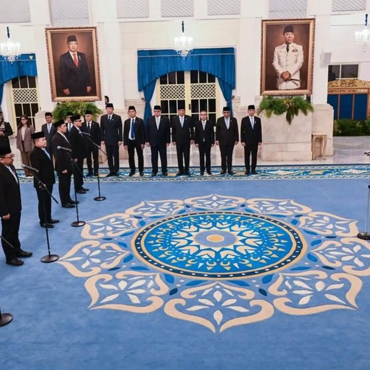 Potret Reshuffle Kabinet Merah Putih, Prabowo lantik pejabat baru/Foto: ANTARA FOTO/Bayu Pratama S