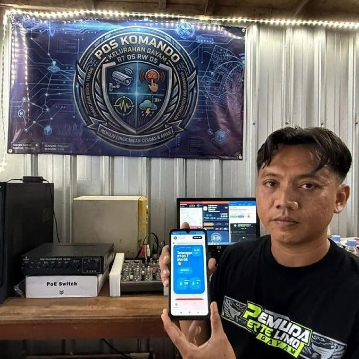 Sistem keamanan digital di Kediri (Foto: Andhika Dwi/detikJatim)